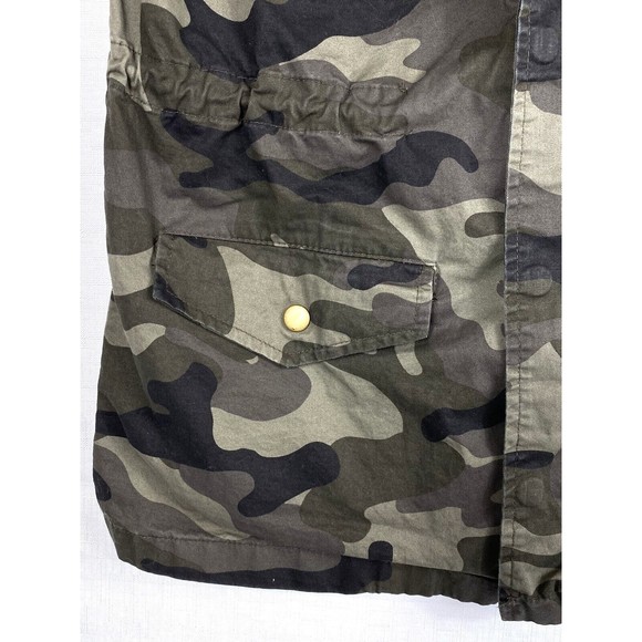 Love Tree Women’s Camo Snap Button Cinchable Waist Collar Multi Pocket Vest Med - Picture 8 of 16